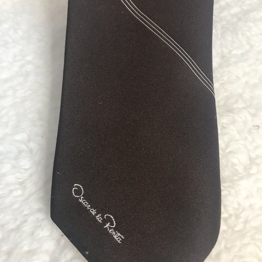 Oscar de la renta tie brown - Picture 2 of 5